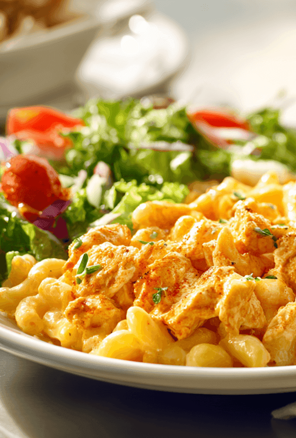Pasta and salad