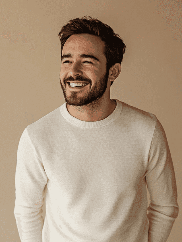 Smiling man in a sweater
