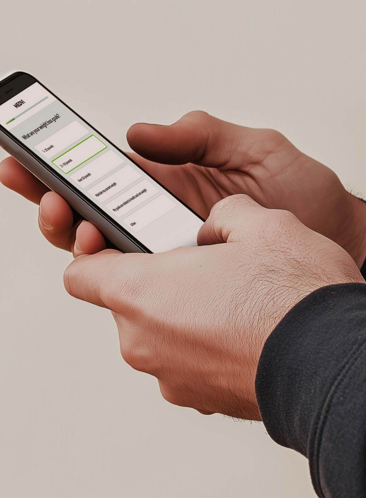 Hands holding a phone